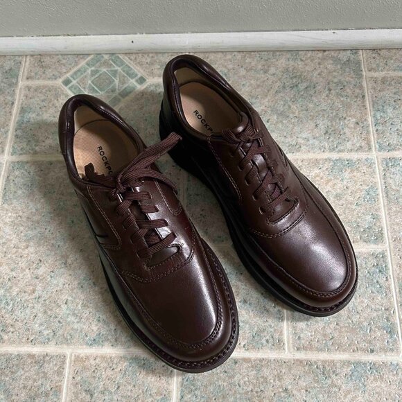 Mens NIB Rockport Lunesdale Brown Walking Shoes Sz 10M main image 7
